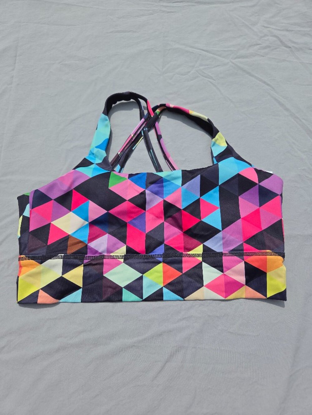 Constantly Varied Gear Color Block Long Line Sports Bra L VGUC